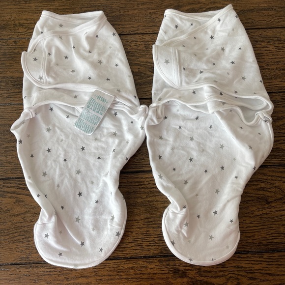 EUC aden + anais Twin Pack Cotton Knit Baby Easy Swaddle Wrap Blanket - Picture 1 of 3